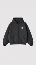 ZIP HOODIE PREMIUM DROPZONE 330GSM BLACK