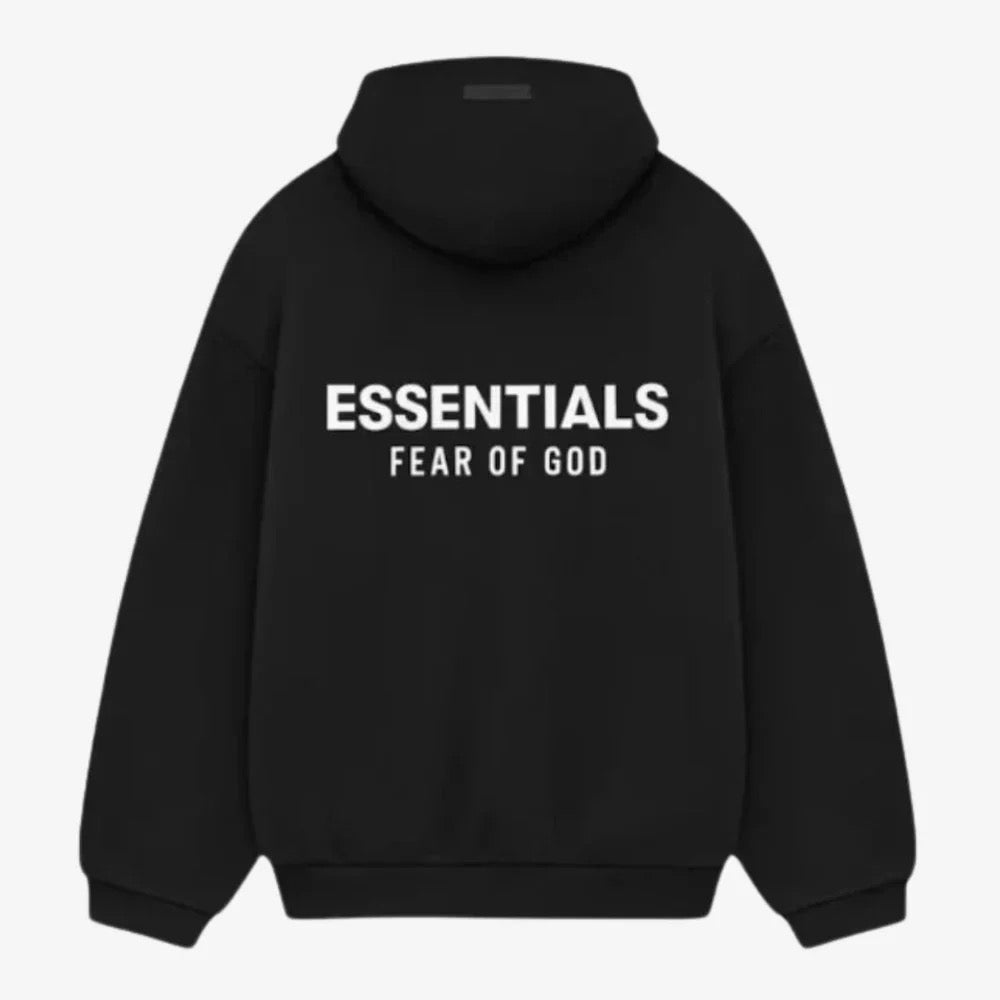 FEAR OF GOD ESSENTIALS FLEECE HOODIE BLACK (FW24)