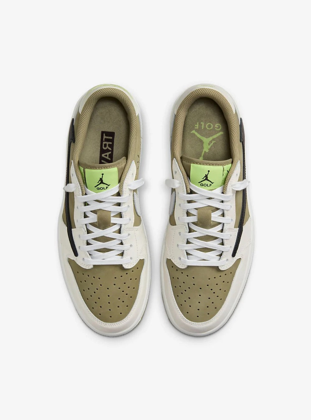 AIR JORDAN 1 RETRO LOW GOLF TRAVIS SCOTT NEUTRAL OLIVE