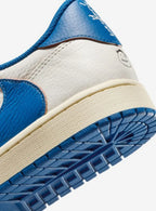 AIR JORDAN 1 RETRO LOW OG SP FRAGMENT X TRAVIS SCOTT SAIL MILITARY BLUE