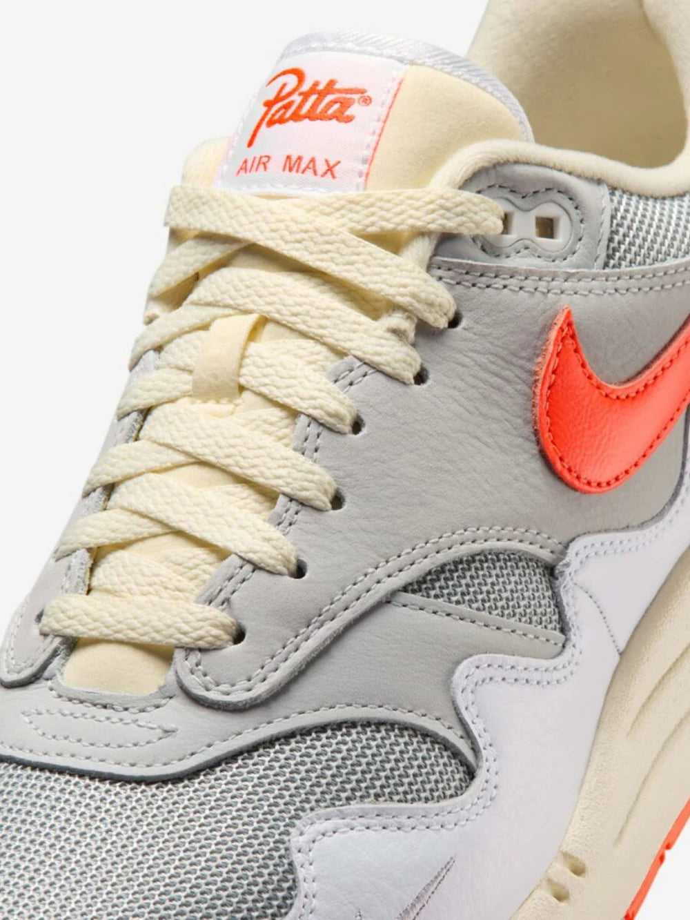 NIKE AIR MAX 1 PATTA WAVES WHITE HYPER CRIMSON (WITH BRACELET)