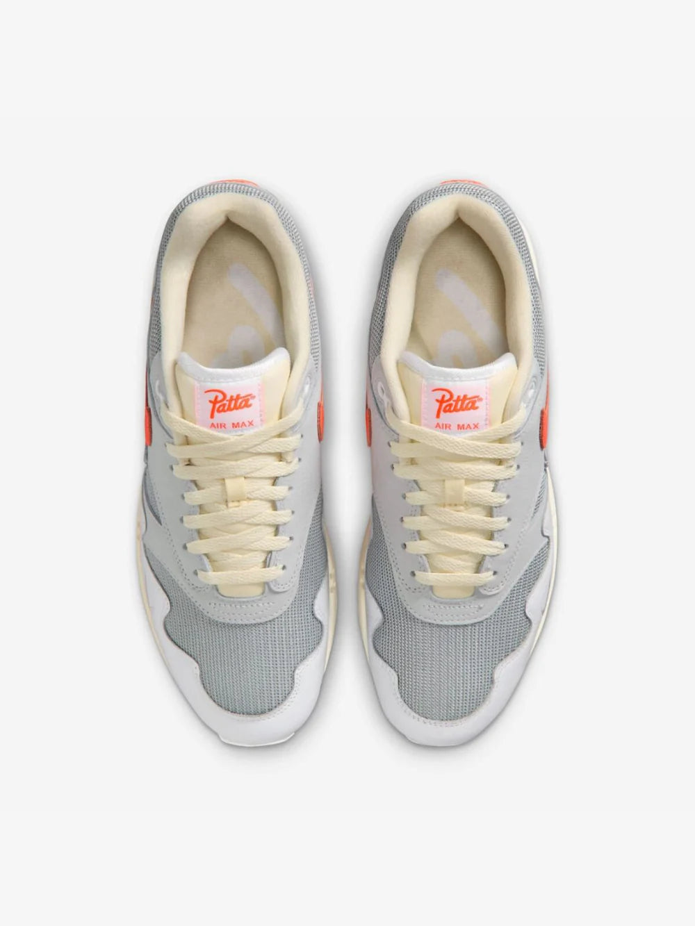NIKE AIR MAX 1 PATTA WAVES WHITE HYPER CRIMSON (WITH BRACELET)