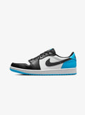 AIR JORDAN 1 RETRO LOW OG BLACK DARK POWDER BLUE