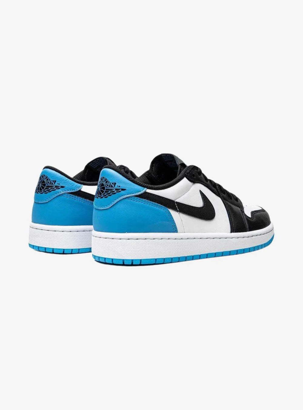 AIR JORDAN 1 RETRO LOW OG BLACK DARK POWDER BLUE