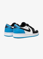 AIR JORDAN 1 RETRO LOW OG BLACK DARK POWDER BLUE