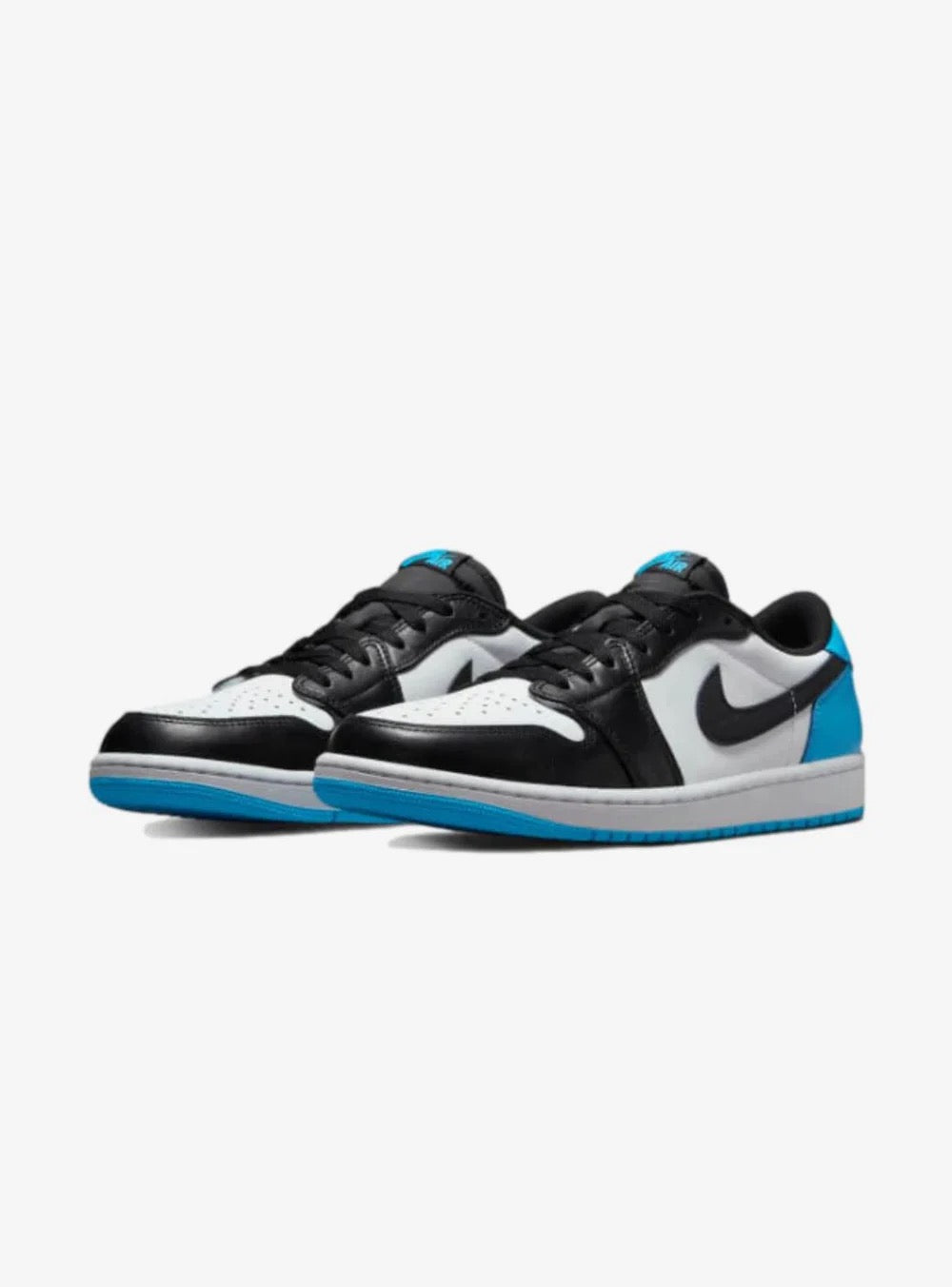 AIR JORDAN 1 RETRO LOW OG BLACK DARK POWDER BLUE
