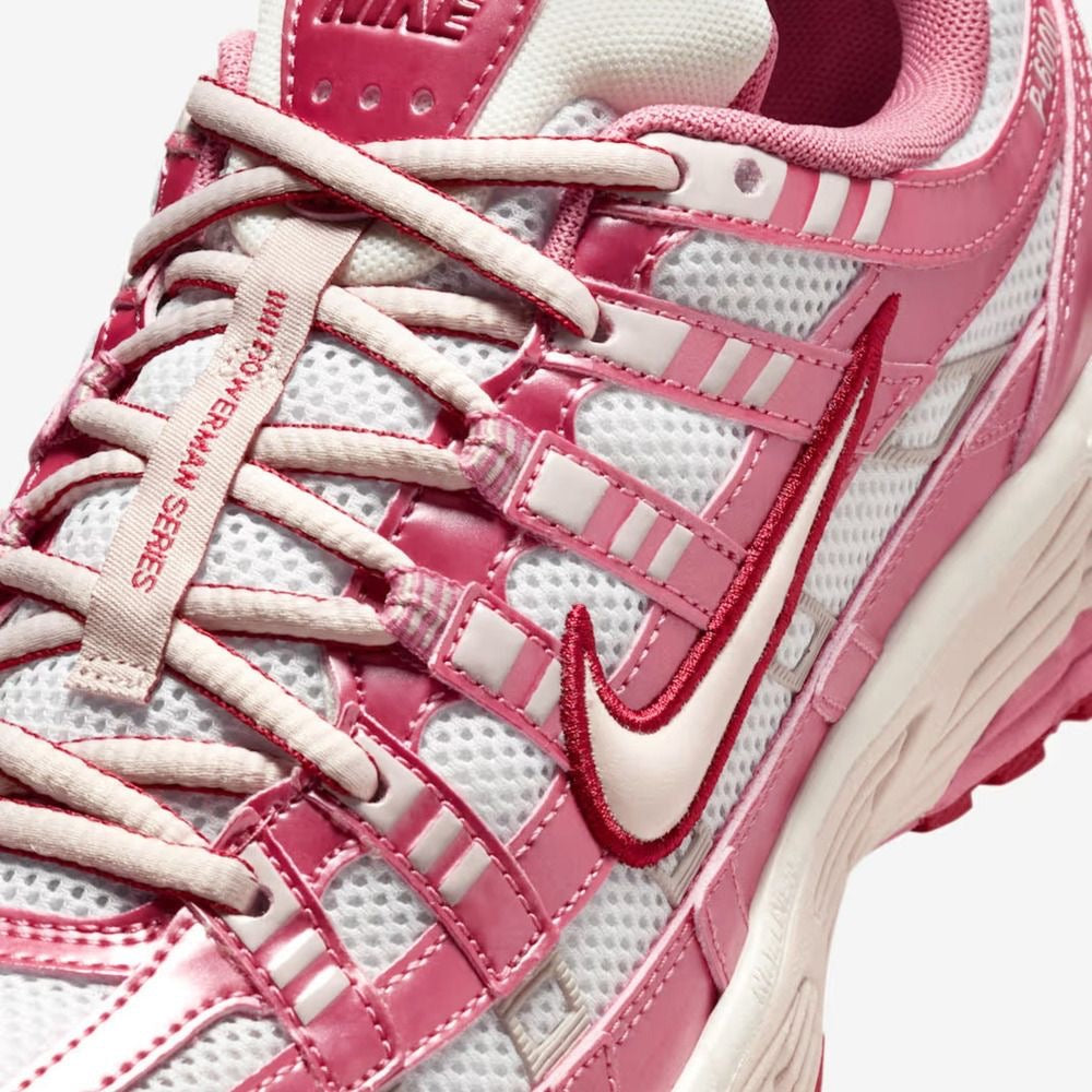 NIKE P-6000 WHITE SLIT RED PEONY (Women's)