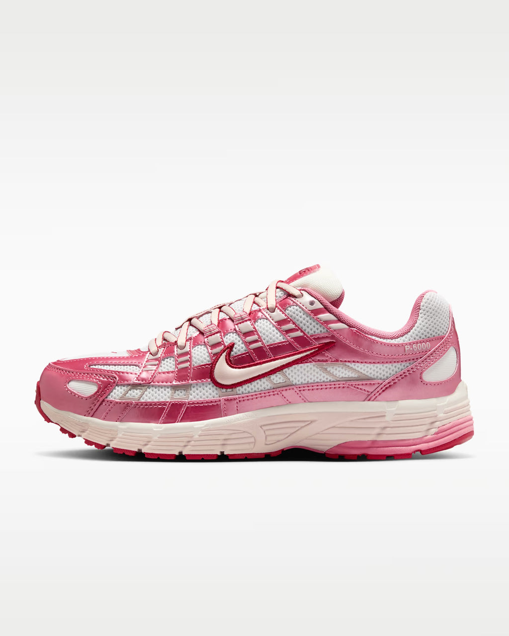 NIKE P-6000 WHITE SLIT RED PEONY (Women's)