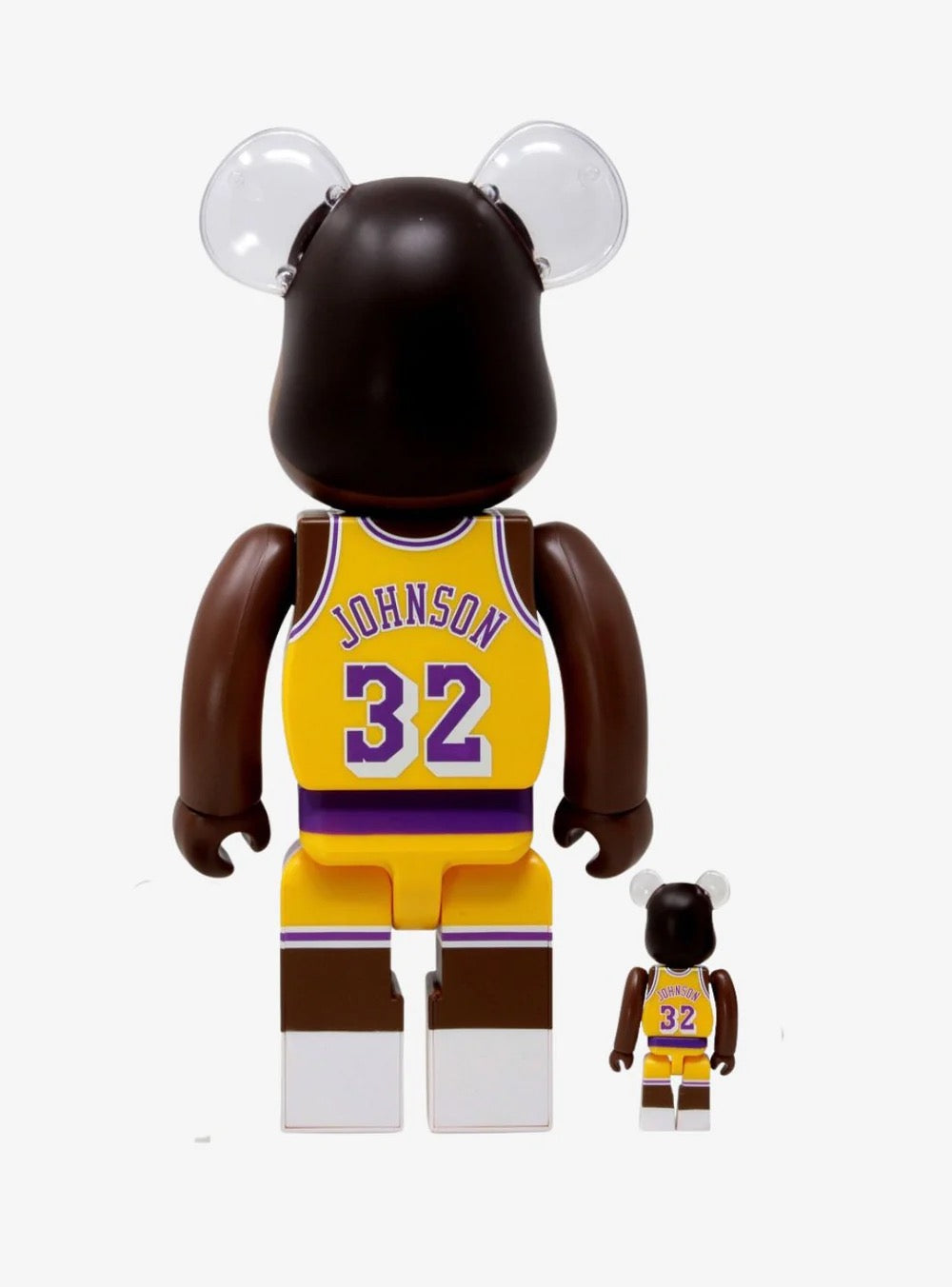 BEARBRICK NBA MAGIC JOHNSON (LOS ANGELES LAKERS) 100% & 400% SET