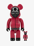 BEARBRICK X SQUID GAME GUARD (CIRCLE) 100% & 400% SET
