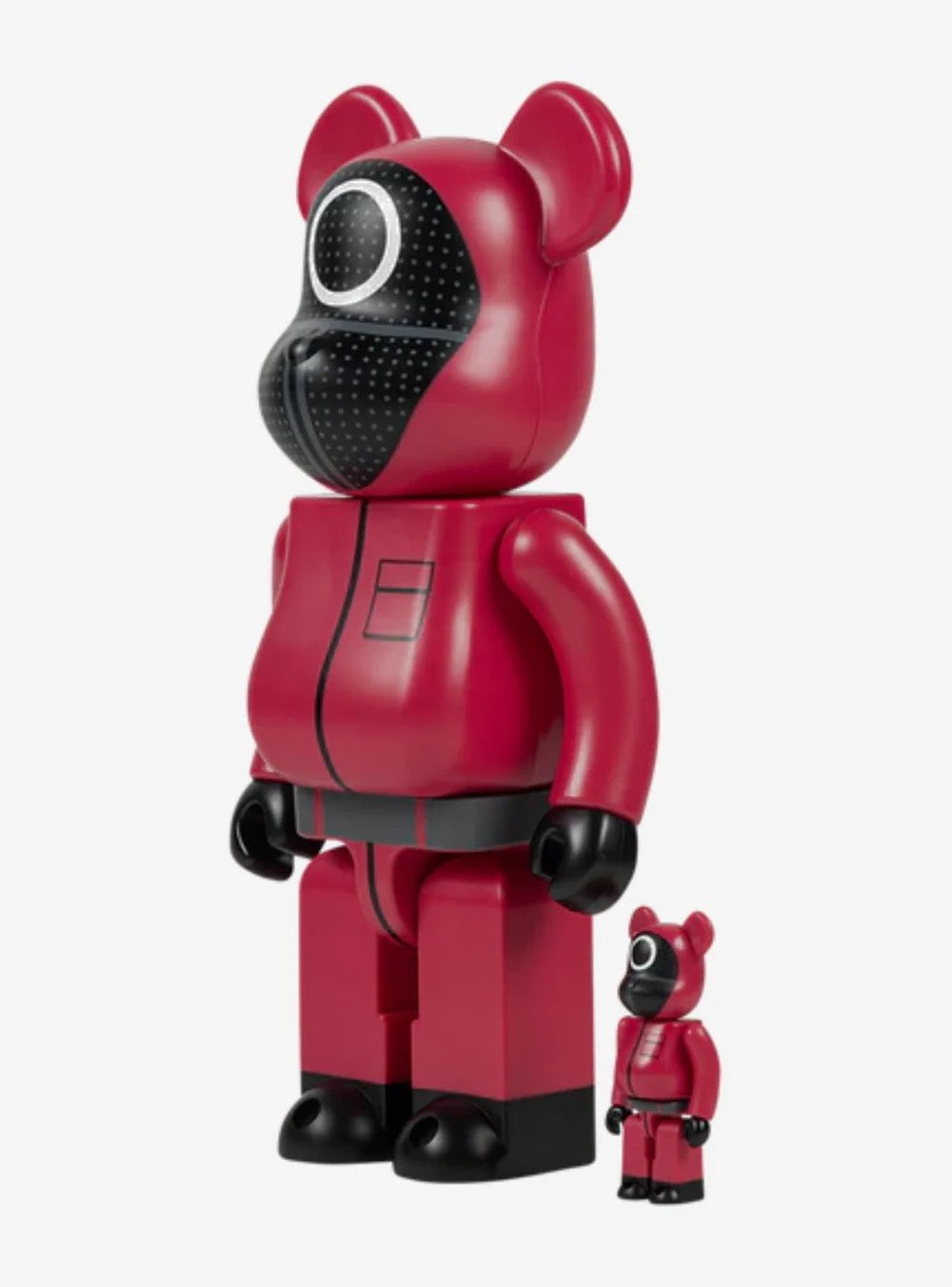 BEARBRICK X SQUID GAME GUARD (CIRCLE) 100% & 400% SET