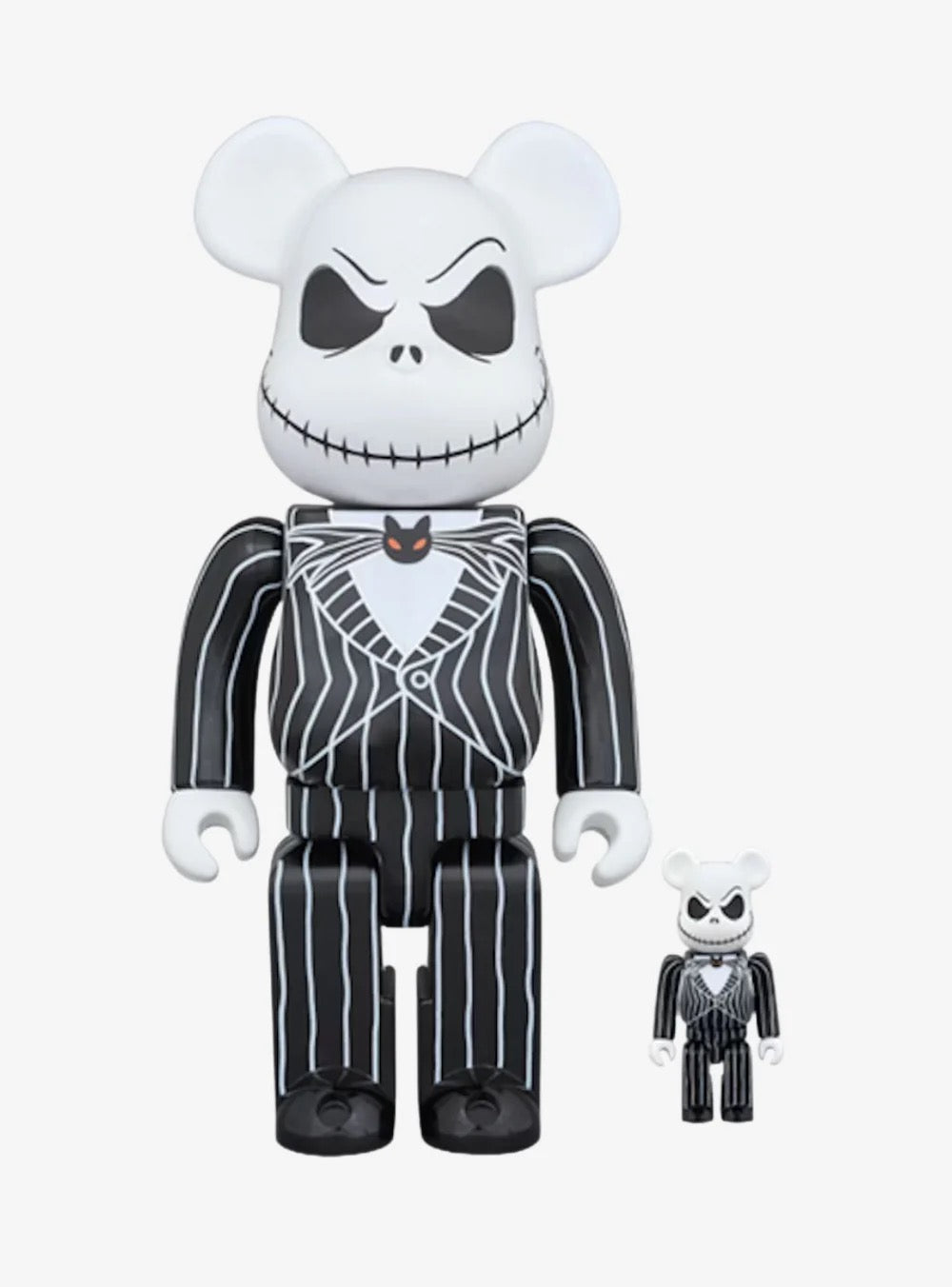 BEARBRICK X DISNEY TIM BURTON'S THE NIGHTMARE BEFORE CHRISTMAS JACK SKELLINGTON 100% & 400%