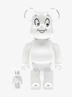 BEARBRICK CASPER THE FRIENDLY GHOST 100% & 400% SET WHITE
