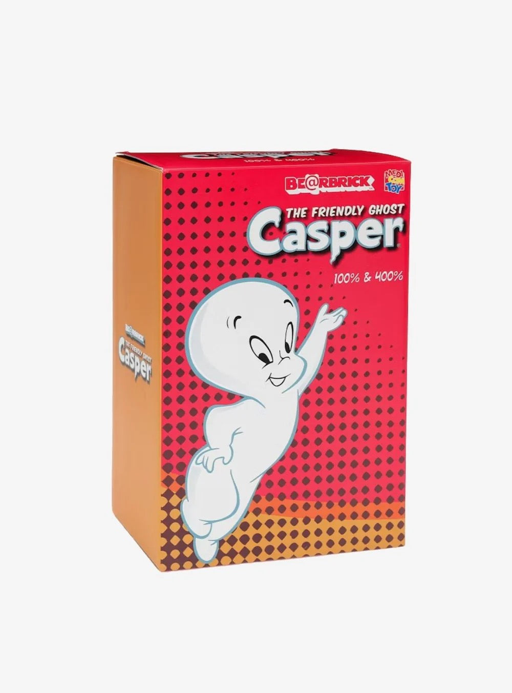 BEARBRICK CASPER THE FRIENDLY GHOST 100% & 400% SET WHITE