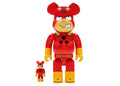 BEARBRICK 100% 400% THE SIMPSONS RADIOACTIVE MAN