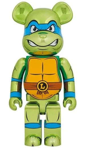 BEARBRICK X TEENAGE MUTANT NINJA TURTLES LEONARDO CHROME 1000%